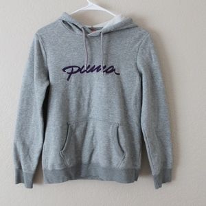 Puma Hoodie Jacket Gray Purple